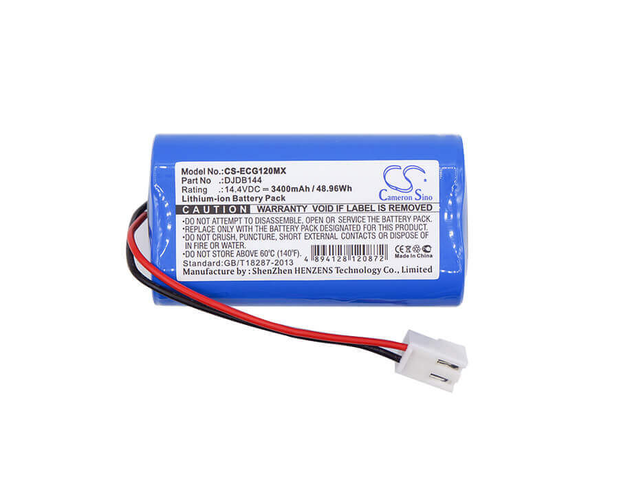 Battery For Cmics, Djdb, Djdb1200, Dongjiang Ecg-1220, Ecg-11d 14.4v, 3400mah - 48.96wh Medical Cameron Sino Technology Limited (Medical)   