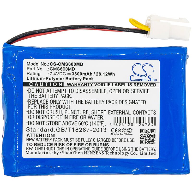 Battery For Contec Cms6000 7.4v, 3800mah - 28.12wh Medical Cameron Sino Technology Limited (Medical)   