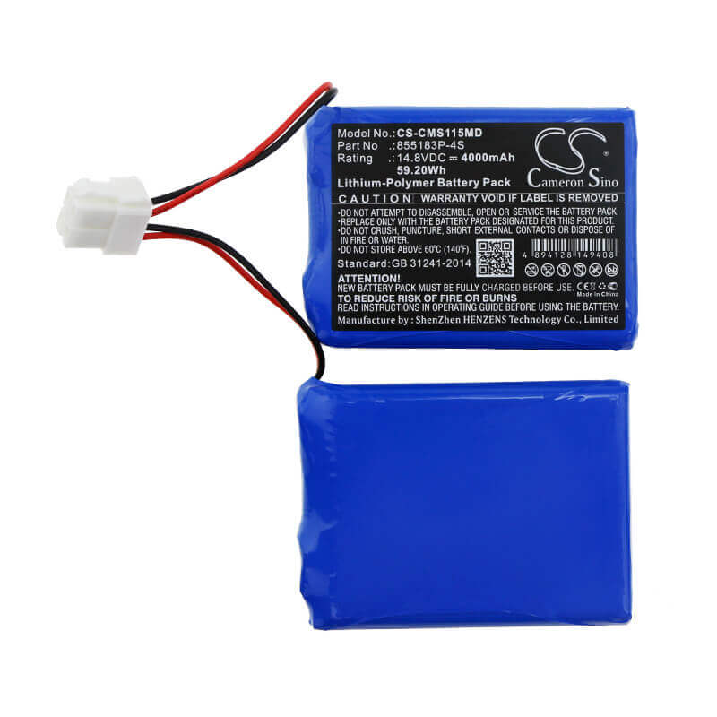 Battery For Contec, Ecg-1200, Ecg-1200g, 14.8v, 4000mah - 59.20wh Medical Cameron Sino Technology Limited (Medical)   