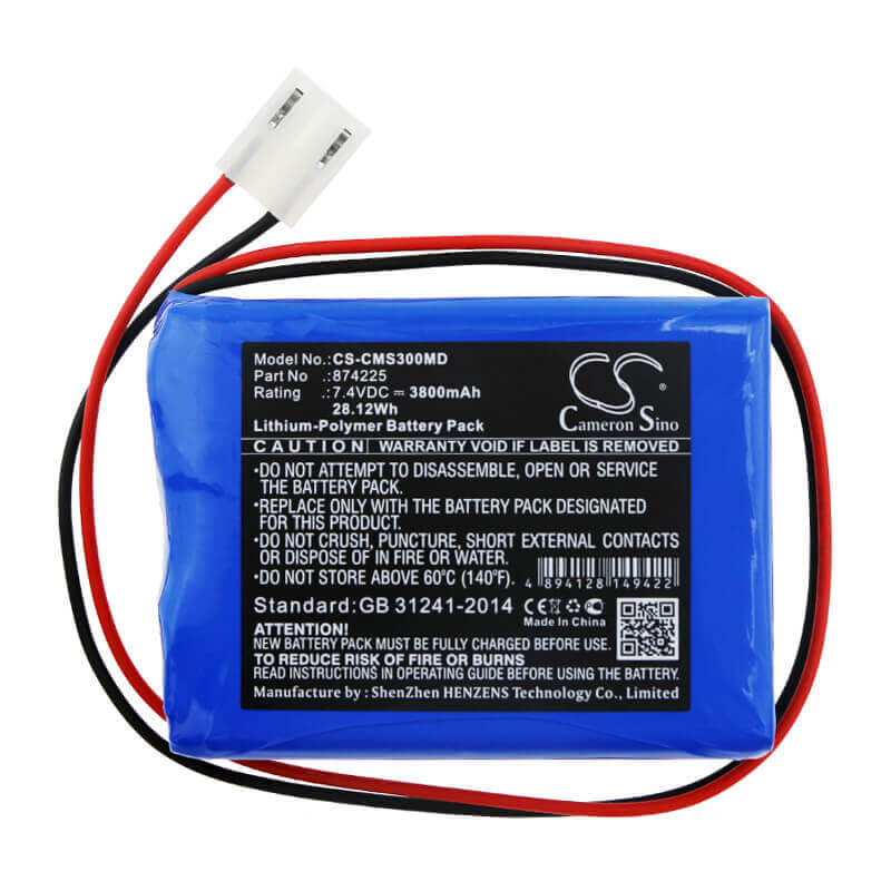 Battery For Contec, Ecg-300g, Ecg300gt, 7.4v, 3800mah - 28.12wh Medical Cameron Sino Technology Limited (Medical)   