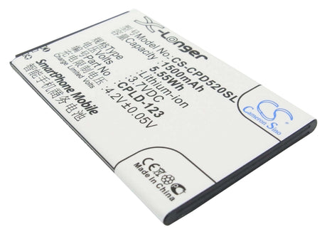 Battery For Coolpad 5200 3.7v, 1500mah - 5.55wh Mobile, SmartPhone Cameron Sino Technology Limited   