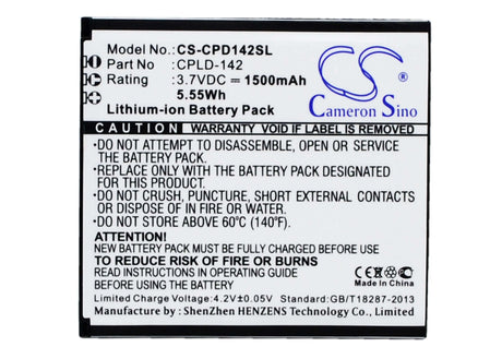 Battery For Coolpad 5313s 3.7v, 1500mah - 5.55wh Mobile, SmartPhone Cameron Sino Technology Limited   