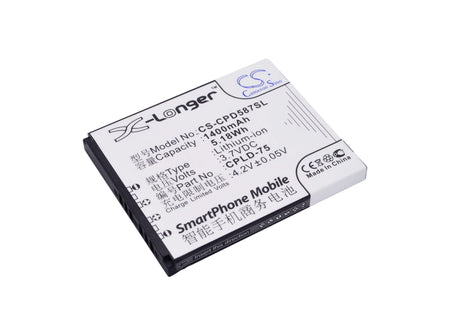 Battery For Coolpad 5870, 7260, 7260+ 3.7v, 1400mah - 5.18wh Mobile, SmartPhone Cameron Sino Technology Limited   