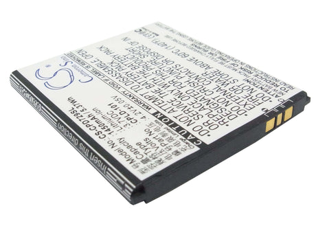 Battery For Coolpad 7290 3.7v, 1450mah - 5.37wh Mobile, SmartPhone Cameron Sino Technology Limited   