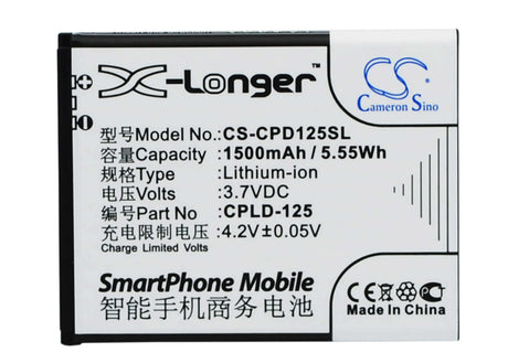 Battery For Coolpad 8017-t00 3.7v, 1500mah - 5.55wh Mobile, SmartPhone Cameron Sino Technology Limited   