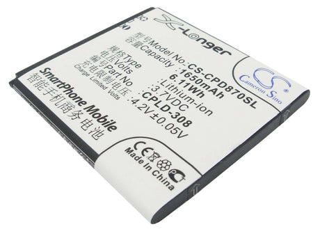 Battery For Coolpad 8085, 8085q, 8702 3.7v, 1650mah - 6.11wh Mobile, SmartPhone Cameron Sino Technology Limited   