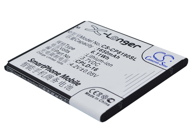 Battery For Coolpad 8190, 8190q 3.7v, 1650mah - 6.11wh Mobile, SmartPhone Cameron Sino Technology Limited   