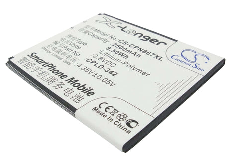 Battery For Coolpad 8670, Note 3.8v, 2500mah - 9.50wh Mobile, SmartPhone Cameron Sino Technology Limited (Suspended)   