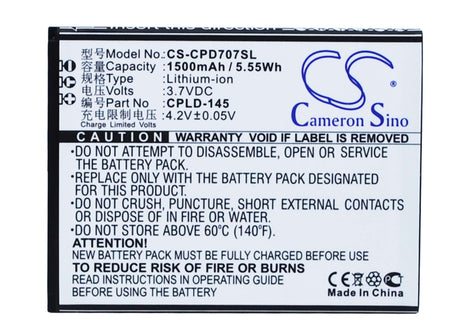 Battery For Coolpad 8707 3.7v, 1500mah - 5.55wh Mobile, SmartPhone Cameron Sino Technology Limited   