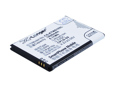 Battery For Coolpad 8809 3.7v, 1650mah - 6.11wh Mobile, SmartPhone Cameron Sino Technology Limited   