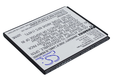 Battery For Coolpad 8908, 4 Mini 3.7v, 1450mah - 5.37wh Mobile, SmartPhone Cameron Sino Technology Limited   