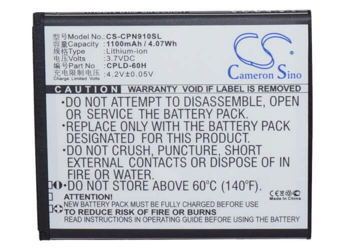 Battery For Coolpad 9100, N916, 8150 3.7v, 1100mah - 4.07wh Mobile, SmartPhone Cameron Sino Technology Limited   