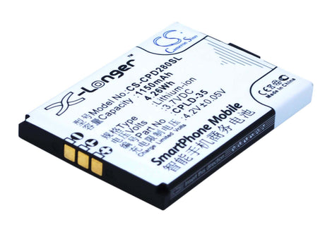 Battery For Coolpad E600, D280, D520 3.7v, 1150mah - 4.26wh Mobile, SmartPhone Cameron Sino Technology Limited   