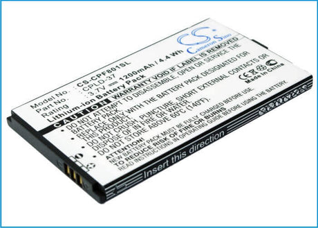 Battery For Coolpad N900, N900+, F801 3.7v, 1200mah - 4.44wh Mobile, SmartPhone Cameron Sino Technology Limited   