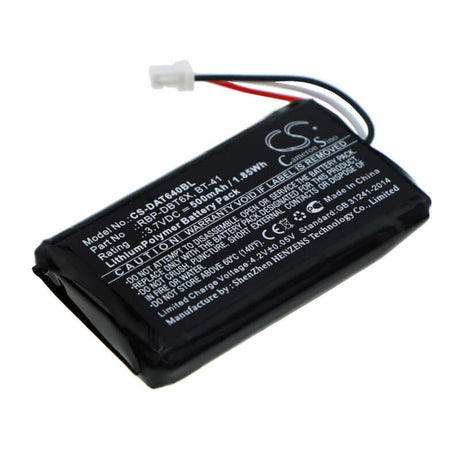 Battery For Datalogic, Rbp-6400, Rida Dbt6400 3.7v, 500mah - 1.85wh Barcode Scanner Cameron Sino Technology Limited   