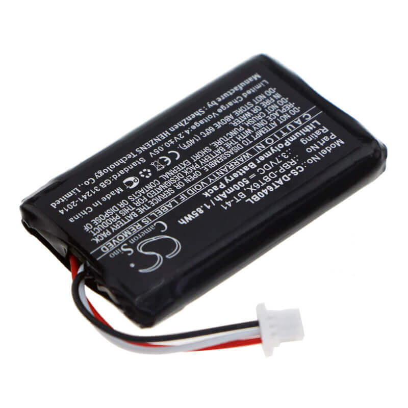 Battery For Datalogic, Rbp-6400, Rida Dbt6400 3.7v, 500mah - 1.85wh Barcode Scanner Cameron Sino Technology Limited   