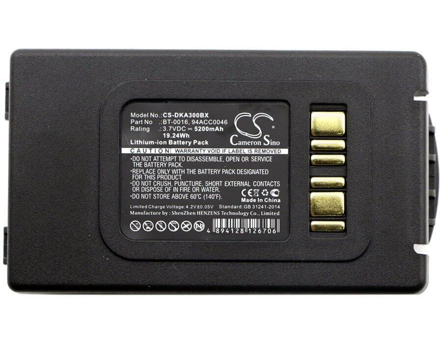 Battery For Datalogic, Skorpio X3 3.7v, 5200mah - 19.24wh Barcode Scanner Cameron Sino Technology Limited   