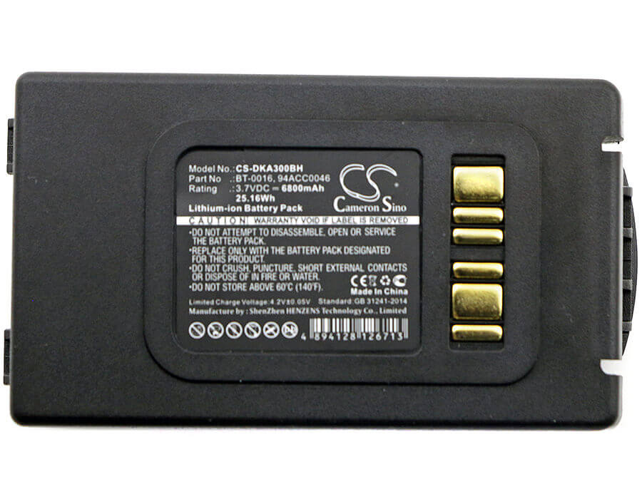 Battery For Datalogic, Skorpio X3 3.7v, 6800mah - 25.16wh Barcode Scanner Cameron Sino Technology Limited   