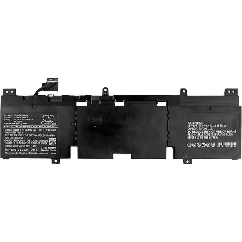 Battery For Dell, Alienware 13 R2, Alienware 13 R2 13.3", Aw13r2-1678slv 15.2v, 3100mah - 47.12wh Batteries for Electronics Cameron Sino Technology Limited   