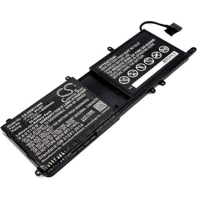 Battery For Dell, Alienware 15 R3, Alienware 17 R4, Alw17c-d17 11.4v, 8300mah - 94.62wh Notebook, Laptop Cameron Sino Technology Limited   