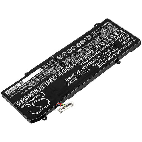 Battery For Dell, Alienware 2018 Orion M15, Alienware Alw15m-d1735r, Alienware Alw15m-r1725s 15.2v, 3700mah - 56.24wh Batteries for Electronics Cameron Sino Technology Limited   