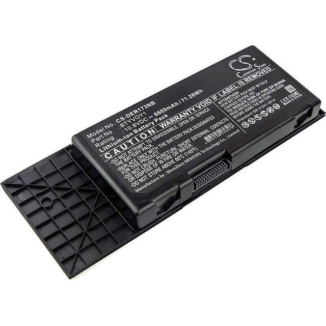 Battery For Dell, Alienware M17x R3, Alienware M17x R3-3d, Alienware M17x R4 10.8v, 6600mah - 71.28wh Notebook, Laptop Cameron Sino Technology Limited   