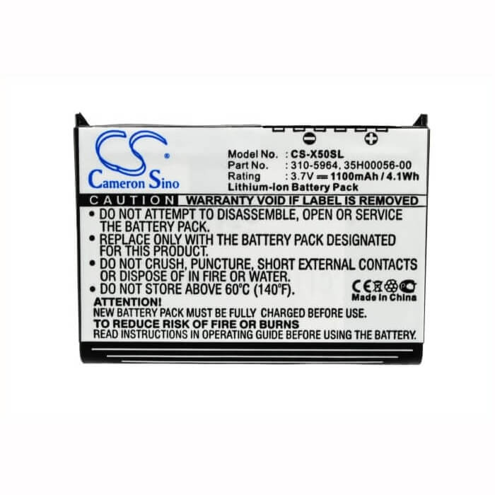 Battery For Dell Axim X50, Axim X50v, Axim X51 3.7v, 1100mah - 4.07wh PDA, Pocket PC Cameron Sino Technology Limited   