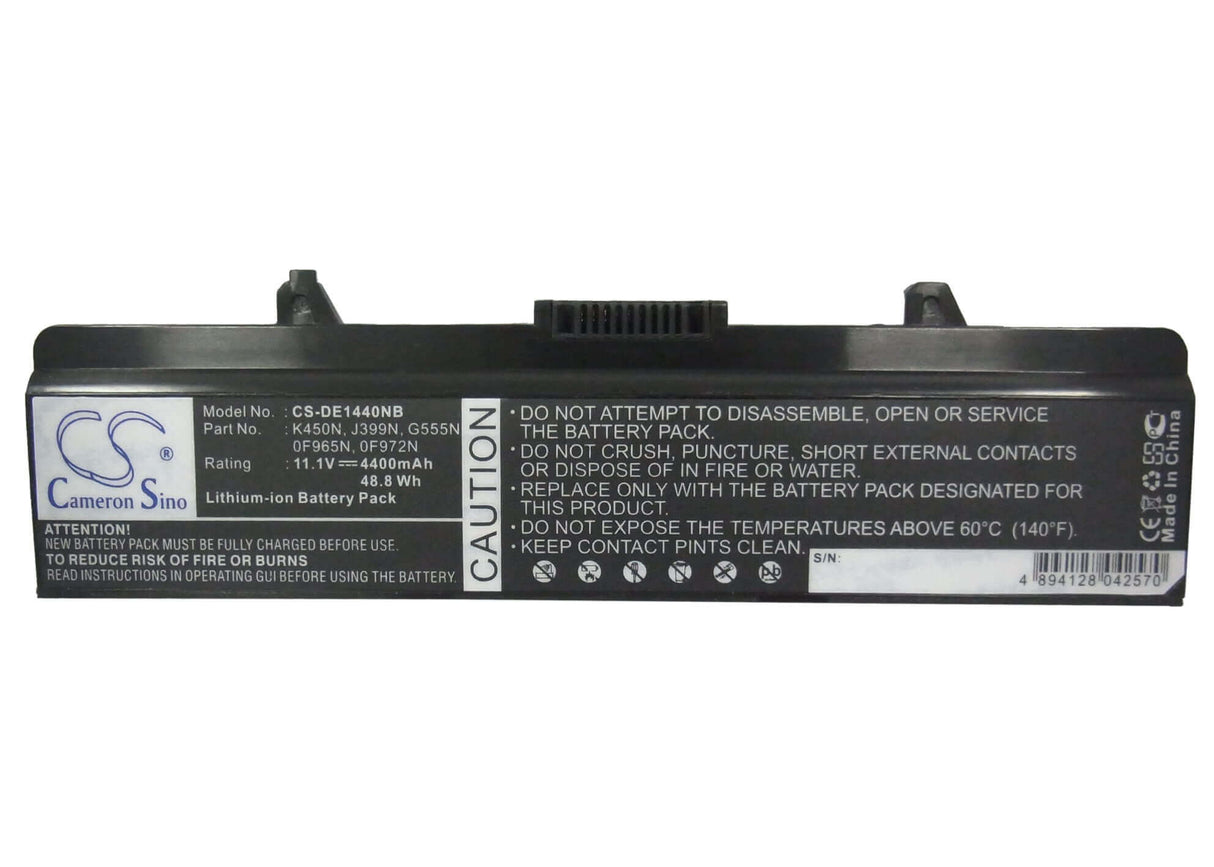 Battery For Dell Inspiron 1440, Inspiron 1750 11.1v, 4400mah - 48.84wh Batteries for Electronics Cameron Sino Technology Limited (Suspended)   