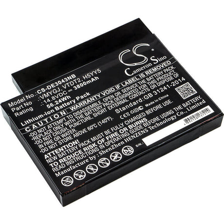 Battery For Dell, Inspiron 3043, Inspiron Aio 20-3043, Inspiron I3052 4621 14.8v, 3800mah - 56.24wh Batteries for Electronics Cameron Sino Technology Limited   