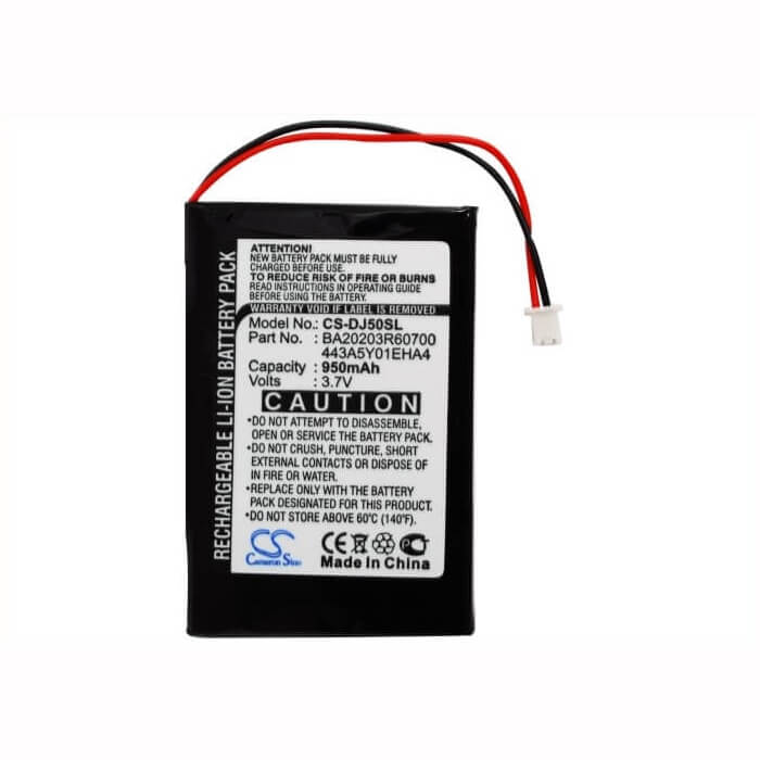 Battery For Dell Jukebox Dj 5gb, Jukebox Hvd3t 3.7v, 950mah - 3.52wh Media Player Cameron Sino Technology Limited   