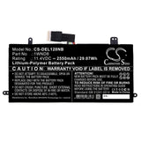 Battery For Dell, Latitude 12 5285, Latitude 5285 11.4v, 2550mah - 29.07wh Batteries for Electronics Cameron Sino Technology Limited   