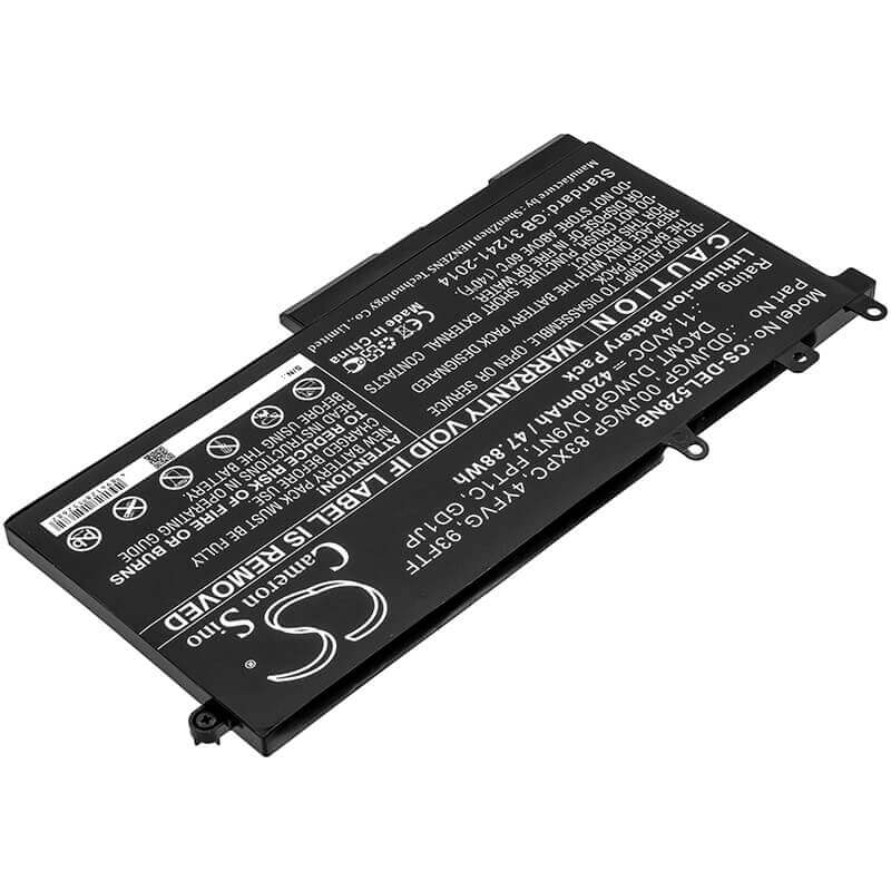 Battery For Dell, Latitude 12 5290, Latitude 5280, Latitude 5288 11.4v, 4200mah - 47.88wh Batteries for Electronics Cameron Sino Technology Limited   