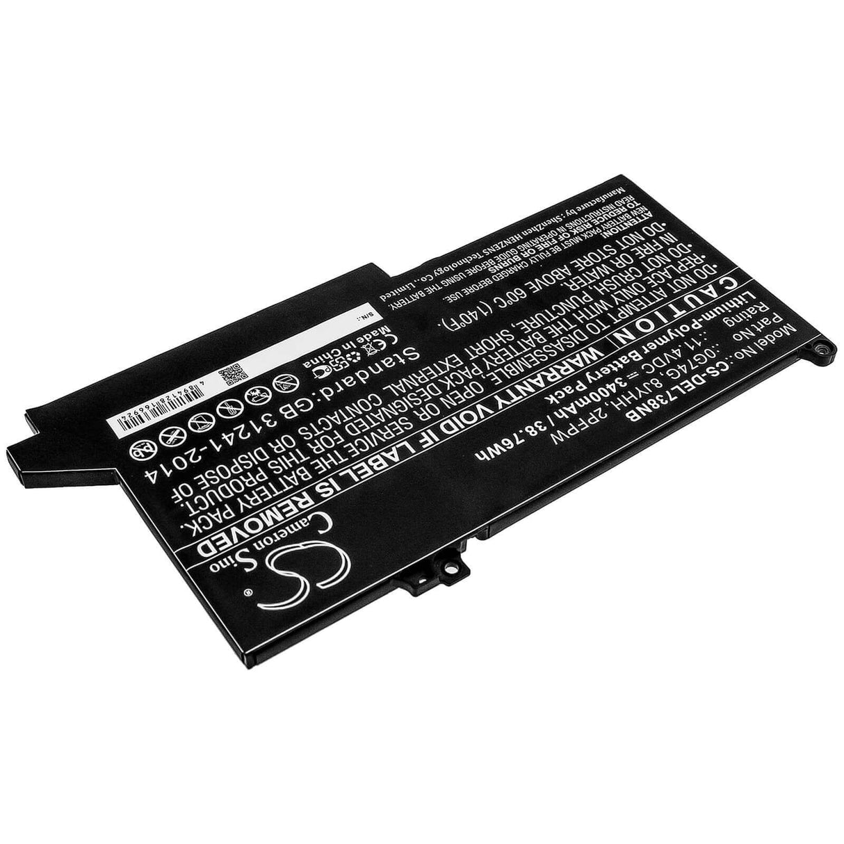 Battery For Dell, Latitude 12 5300, Latitude 12 7280, Latitude 12 7300 11.4v, 3400mah - 38.76wh Batteries for Electronics Cameron Sino Technology Limited   