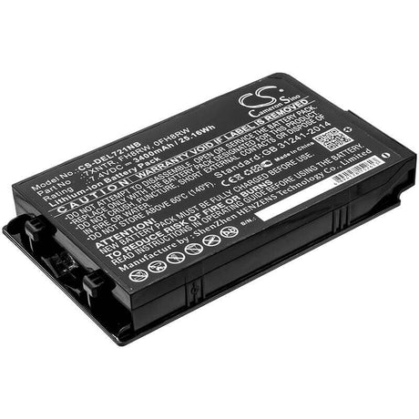 Battery For Dell, Latitude 12 7202, Latitude 7202, Latitude 7202 Rugged Tablet 7.4v, 3400mah - 25.16wh Batteries for Electronics Cameron Sino Technology Limited   