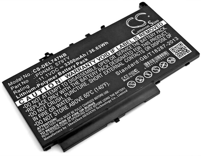 Battery For Dell, Latitude 12 E7270, Latitude 12 E7470, Latitude E7270 11.1v, 3300mah - 36.63wh Batteries for Electronics Cameron Sino Technology Limited   