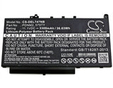 Battery For Dell, Latitude 12 E7270, Latitude 12 E7470, Latitude E7270 11.1v, 3300mah - 36.63wh Batteries for Electronics Cameron Sino Technology Limited   