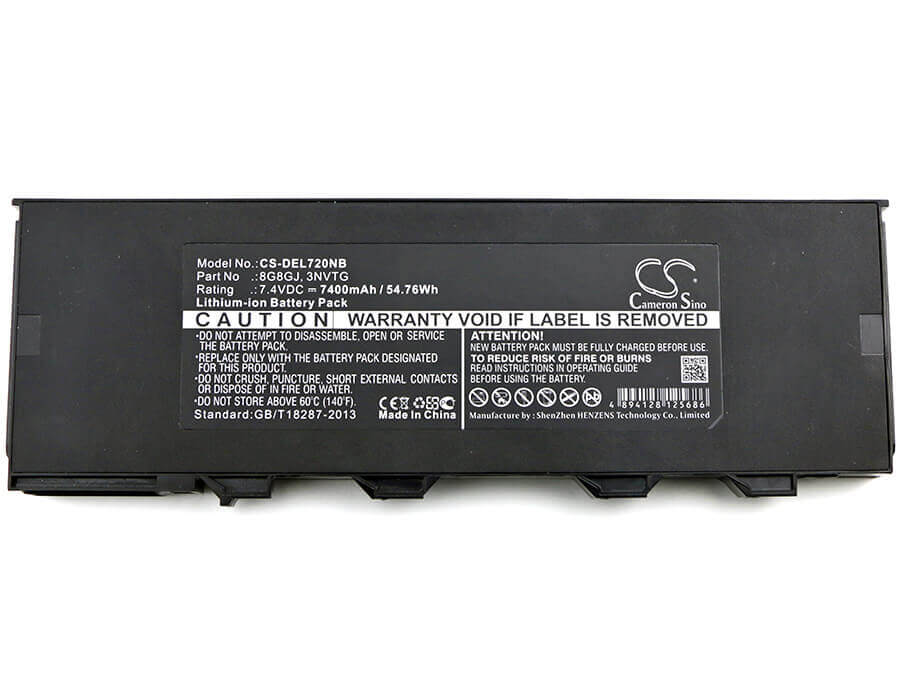 Battery For Dell, Latitude 12 Rugged Extreme 7204, Latitude 7204 7.4v, 7400mah - 54.76wh Batteries for Electronics Cameron Sino Technology Limited   