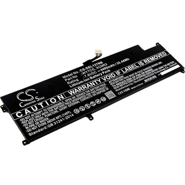 Battery For Dell, Latitude 13 7370, , 7.6v, 4400mah - 33.44wh Batteries for Electronics Cameron Sino Technology Limited   