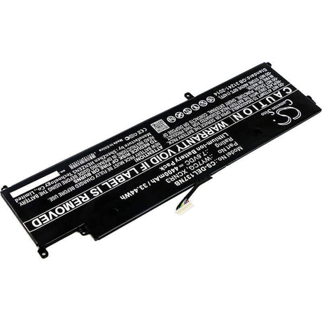 Battery For Dell, Latitude 13 7370, , 7.6v, 4400mah - 33.44wh Batteries for Electronics Cameron Sino Technology Limited   