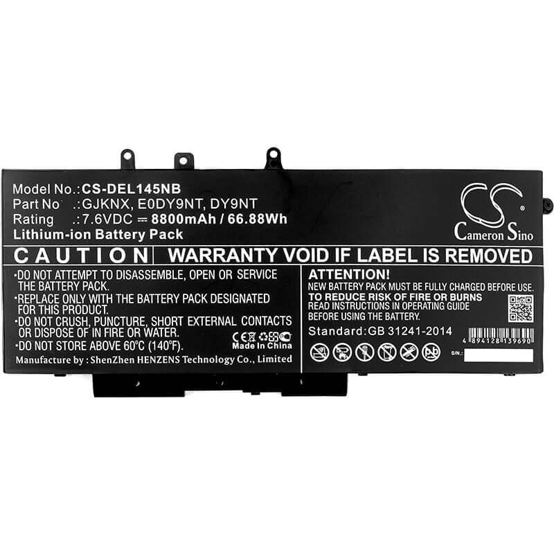 Battery For Dell, Latitude 14 5491, Latitude 15 5591, Latitude 5280 7.6v, 8800mah - 66.88wh Batteries for Electronics Cameron Sino Technology Limited   