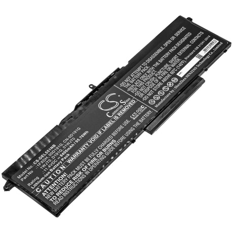 Battery For Dell, Latitude 15 5501, Latitude 15 5511, Precision 3541 11.4v, 8400mah - 95.76wh Batteries for Electronics Cameron Sino Technology Limited   