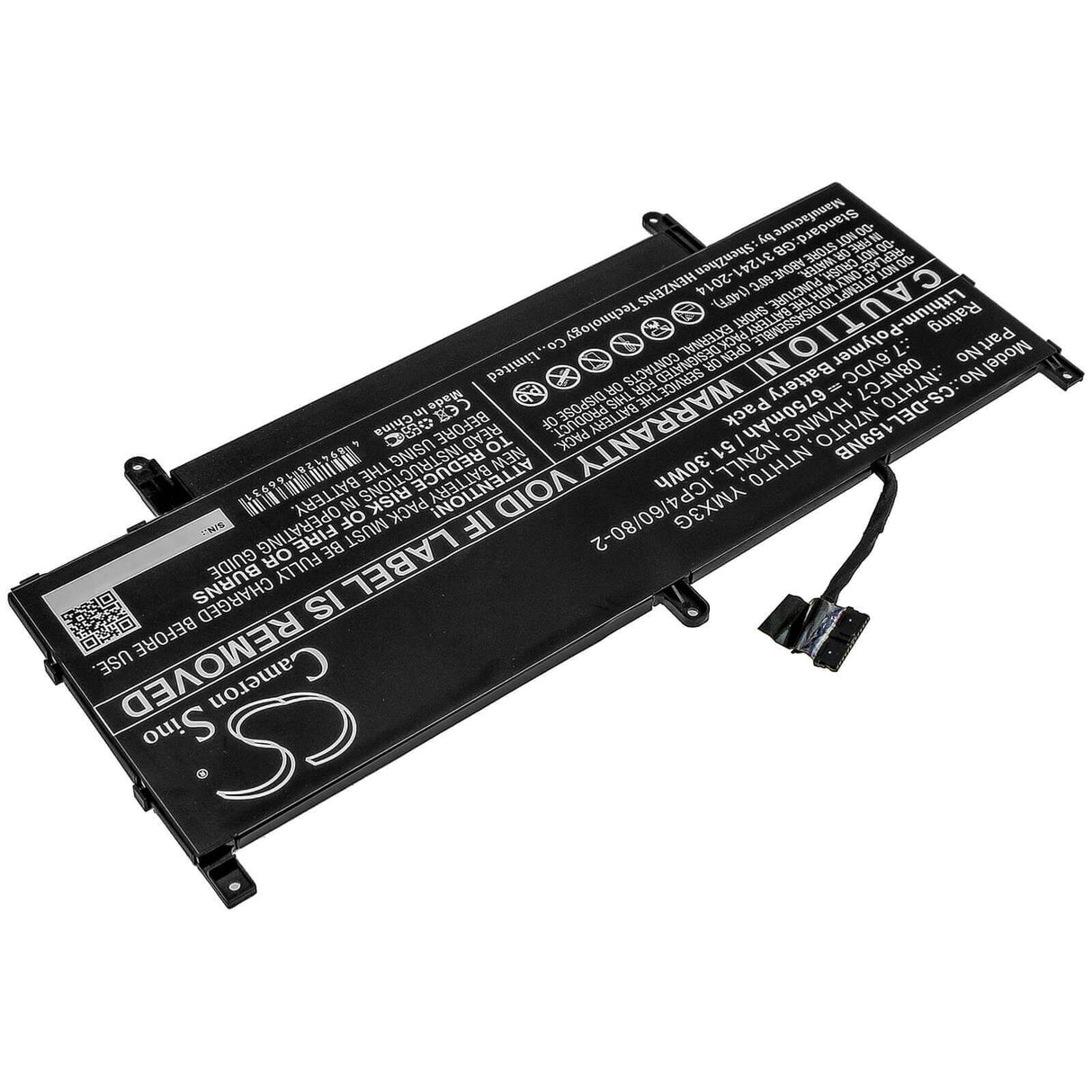 Battery For Dell, Latitude 15 9510 06df2, Latitude 15 9510 12ntw, Latitude 15 9510 16x54 7.6v, 6750mah - 51.30wh Batteries for Electronics Cameron Sino Technology Limited   