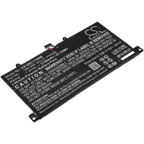 Battery For Dell, Latitude 5175, 7.4v, 3750mah - 27.75wh Batteries for Electronics Cameron Sino Technology Limited   