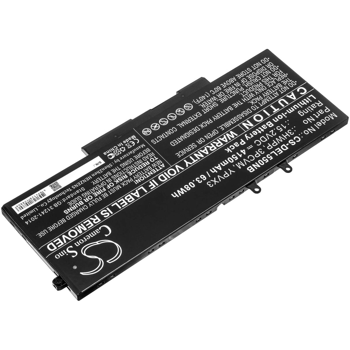 Battery For Dell, Latitude 5401, Latitude 5501 15.2v, 4150mah - 63.08wh Batteries for Electronics Cameron Sino Technology Limited   