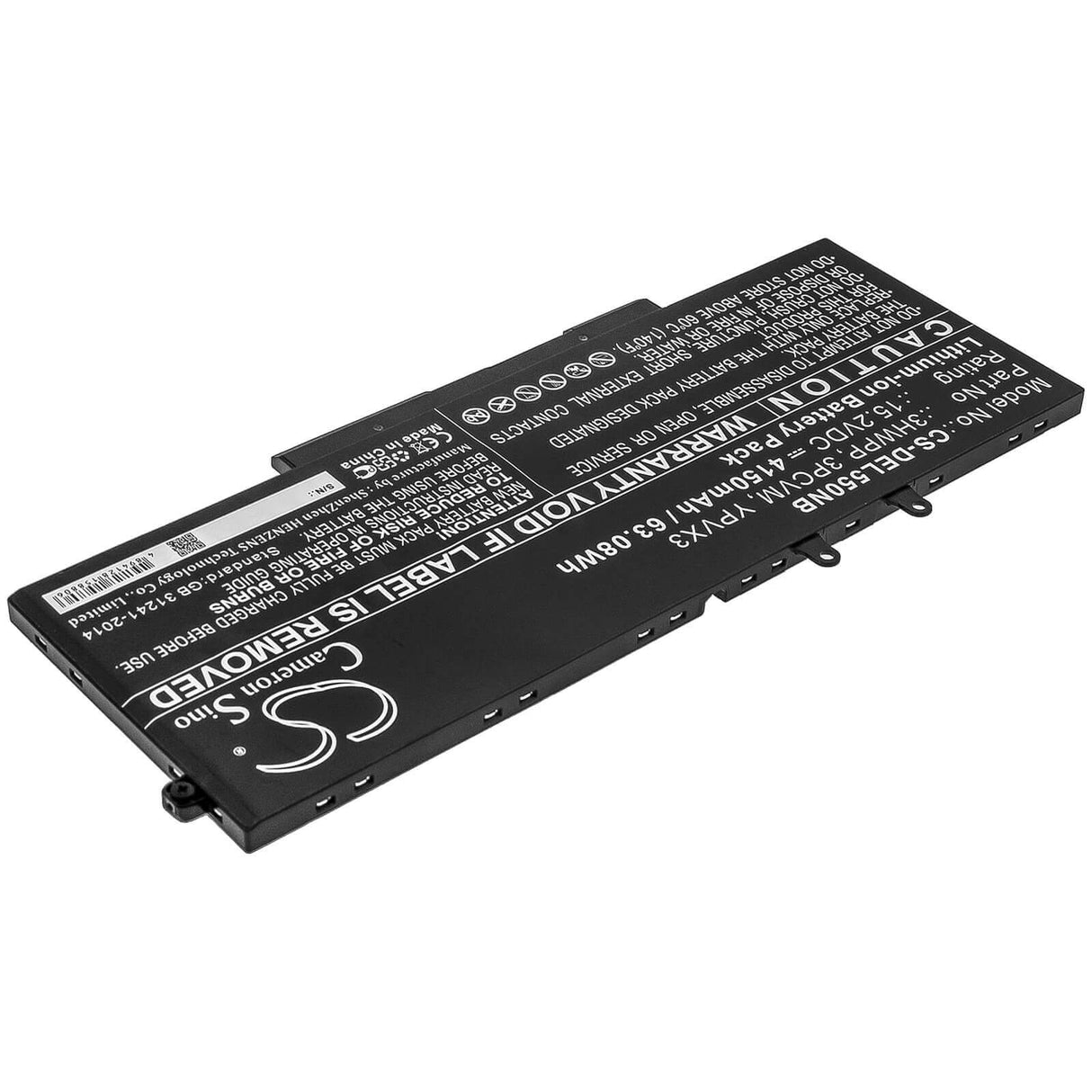 Battery For Dell, Latitude 5401, Latitude 5501 15.2v, 4150mah - 63.08wh Batteries for Electronics Cameron Sino Technology Limited   