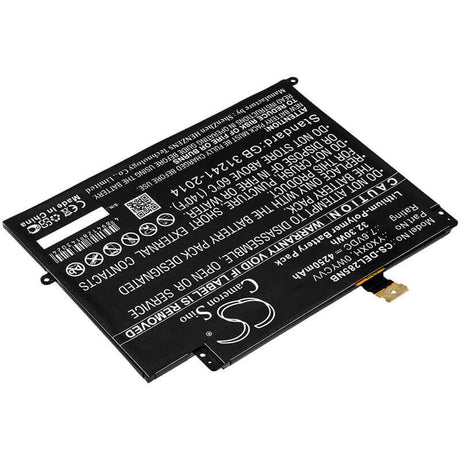 Battery For Dell, Latitude 7285, 7.6v, 4250mah - 32.30wh Batteries for Electronics Cameron Sino Technology Limited   