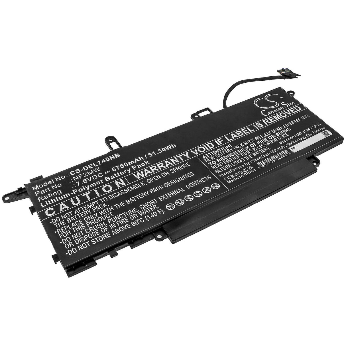 Battery For Dell, Latitude 7310 2-in-1, Latitude 7400 2-in-1, Latitude 7410 2-in-1 7.6v, 6750mah - 51.30wh Batteries for Electronics Cameron Sino Technology Limited   