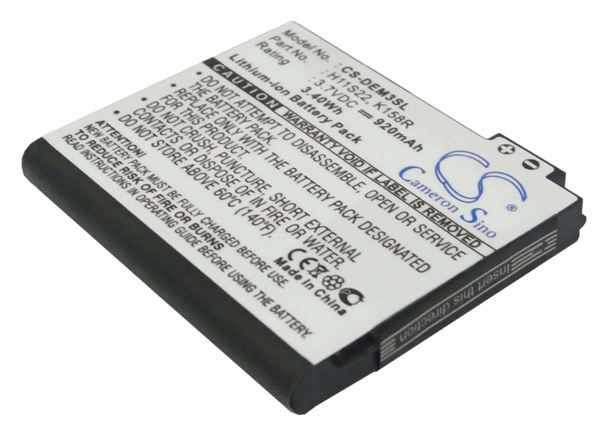 Battery For Dell Mini 3, Mini 3i, Mini 3ix 3.7v, 920mah - 3.40wh Mobile, SmartPhone Cameron Sino Technology Limited   