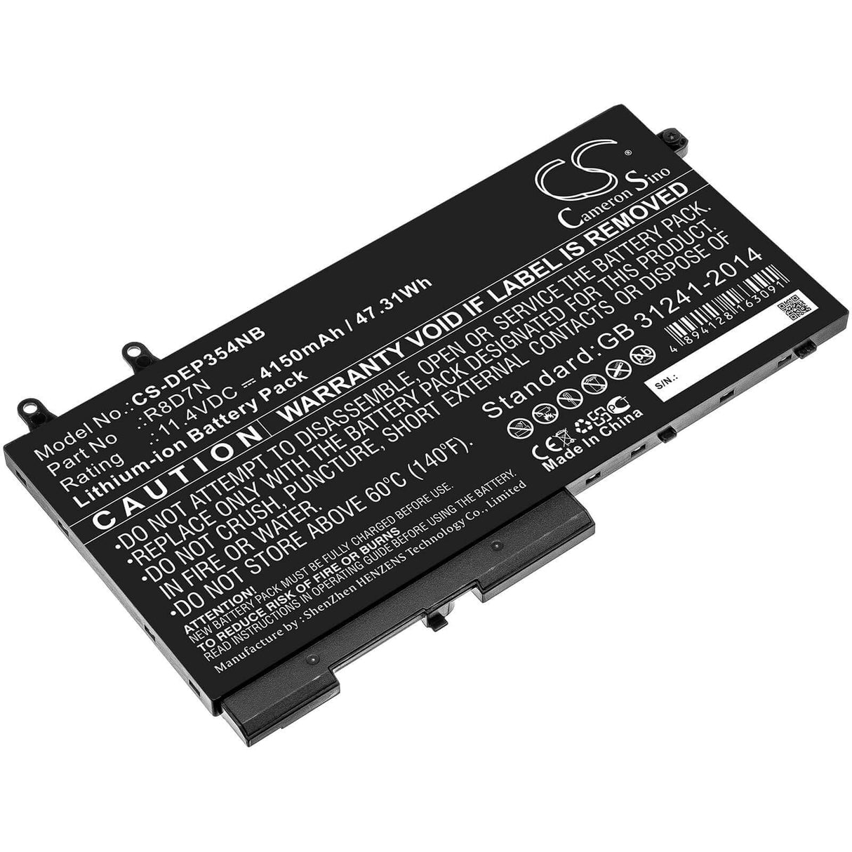 Battery For Dell, Precision, 15, 3540 11.4v, 4150mah - 47.31wh Batteries for Electronics Cameron Sino Technology Limited   