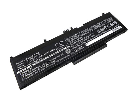 Battery For Dell, Precision 3510, Precision 3510 Workstation 11.4v, 7300mah - 83.22wh Batteries for Electronics Cameron Sino Technology Limited   